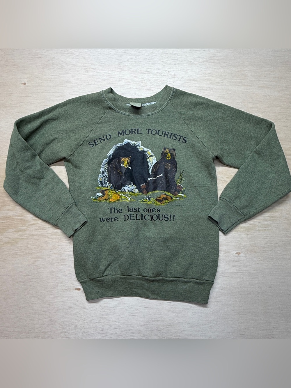 Vintage 1980s "Send More Tourists" Graphic Sweatshirt